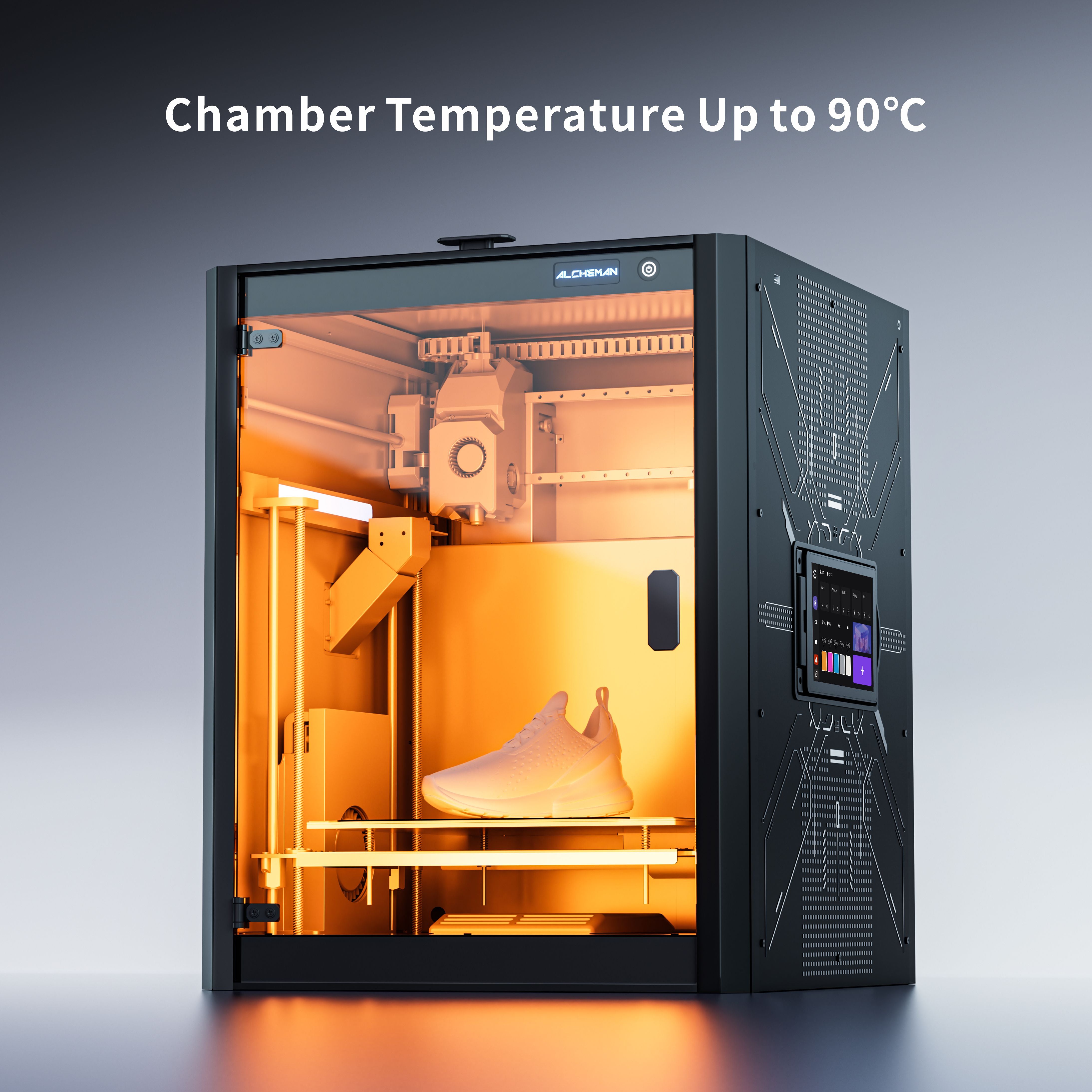 Prikaz temperature komore od 90 stepeni